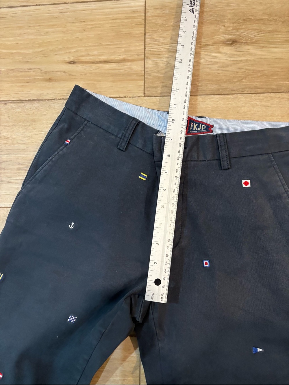 Kiel James Patrick Seafarer Flags Pants 30x32 (31 Act) Navy Blue Chino Prep KJP - Picture 6 of 8